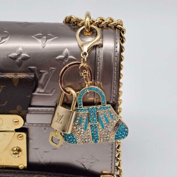 Authentic Louis Vuitton Lock & Key with unbranded Bagcharm, Keycharm, Keychain - Picture 6 of 7